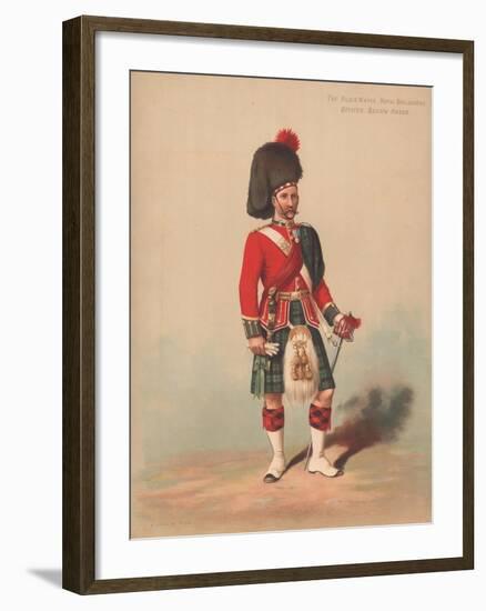 The Black Watch, Royal Highlanders, Officer, Review Order-null-Framed Giclee Print