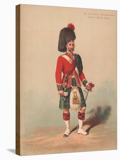 The Black Watch, Royal Highlanders, Officer, Review Order-null-Stretched Canvas