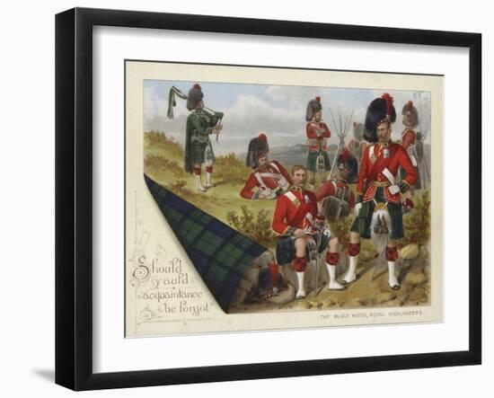 The Black Watch, Royal Highlanders-Richard Simkin-Framed Giclee Print