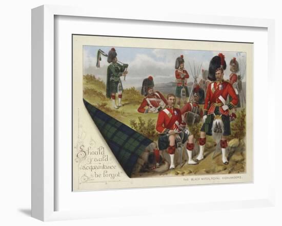 The Black Watch, Royal Highlanders-Richard Simkin-Framed Giclee Print