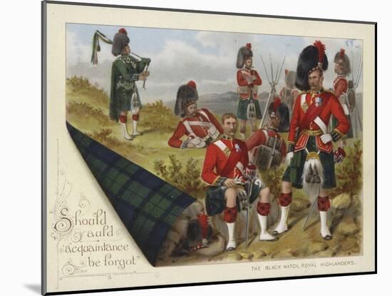 The Black Watch, Royal Highlanders-Richard Simkin-Mounted Giclee Print