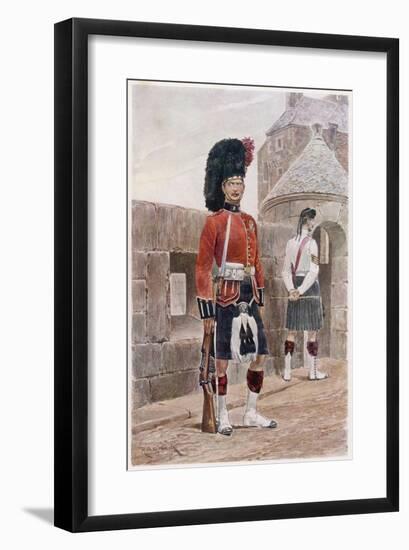 The Black Watch Royal Highlanders-Richard Caton Woodville-Framed Art Print