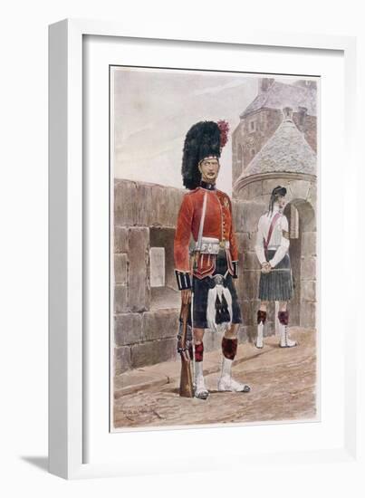 The Black Watch Royal Highlanders-Richard Caton Woodville-Framed Art Print