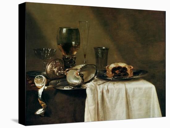 The Blackcurrant Tart, 1635-Willem Claesz. Heda-Stretched Canvas