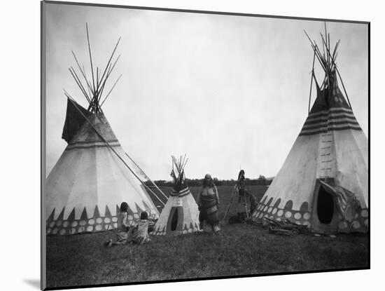 The Blackfeet Indians-null-Mounted Photographic Print