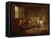 The Blacksmith's Shop, c.1810-20-Henry Bernard Chalon-Framed Stretched Canvas