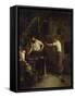 The Blacksmiths, Memory of Treport, 1857-Francois Bonvin-Framed Stretched Canvas