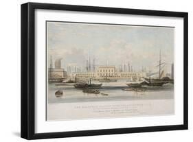 The Blackwall Railway Terminus and Brunswick Pier, Blackwall, Poplar, London, C1840-Thomas Picken-Framed Giclee Print