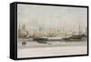 The Blackwall Railway Terminus and Brunswick Pier, Blackwall, Poplar, London, C1840-Thomas Picken-Framed Stretched Canvas