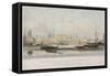 The Blackwall Railway Terminus and Brunswick Pier, Blackwall, Poplar, London, C1840-Thomas Picken-Framed Stretched Canvas