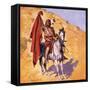 The Blanket Indian-Stanley L Wood-Framed Stretched Canvas