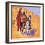 The Blanket Indian-Stanley L Wood-Framed Giclee Print