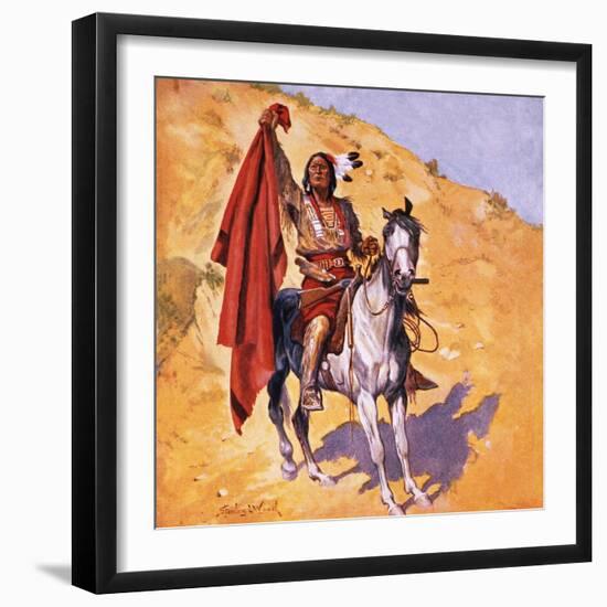 The Blanket Indian-Stanley L Wood-Framed Giclee Print