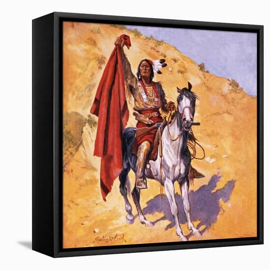The Blanket Indian-Stanley L Wood-Framed Stretched Canvas