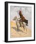 The Blanket Signal, C.1896 (Oil on Canvas)-Frederic Remington-Framed Giclee Print