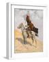 The Blanket Signal, C.1896 (Oil on Canvas)-Frederic Remington-Framed Giclee Print