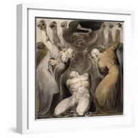 The Blasphemer-William Blake-Framed Giclee Print