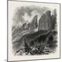 The Blattkogel, from the Sellajoch, Dolomites, South Tyrol, Italy, 19th Century-null-Mounted Giclee Print