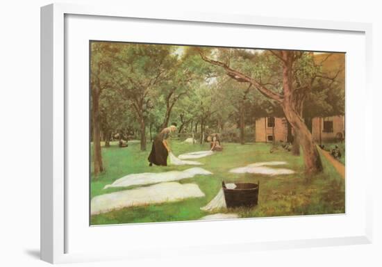 The Bleaching-Ground-Max Liebermann-Framed Art Print