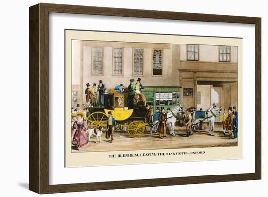 The Blenheim Coach Outside The Star Inn, Oxford, 1826-Alan Rosevear-Framed Art Print