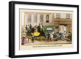 The Blenheim Coach Outside The Star Inn, Oxford, 1826-Alan Rosevear-Framed Art Print
