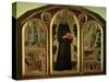 The Blessed Agostino Novello Altarpiece, with four of his miracles, c.1328-Simone Martini-Stretched Canvas