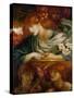 The Blessed Damozel. (1875-1879).-Dante Gabriel Rossetti-Stretched Canvas