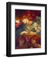 The Blessed Damozel, 1875-79-Dante Gabriel Rossetti-Framed Premium Giclee Print