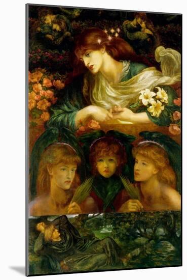 The Blessed Damozel-Dante Gabriel Rossetti-Mounted Art Print