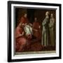 The Blessed Giles Before Pope Gregory IX, c.1645-1646-Bartolome Esteban Murillo-Framed Giclee Print