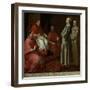The Blessed Giles Before Pope Gregory IX, c.1645-1646-Bartolome Esteban Murillo-Framed Giclee Print