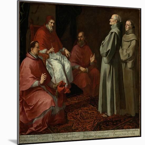 The Blessed Giles Before Pope Gregory IX, c.1645-1646-Bartolome Esteban Murillo-Mounted Giclee Print
