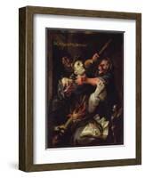 The Blessed Guillaume De Toulouse (755-812) Tormented by Demons-Ambroise Fredeau-Framed Giclee Print