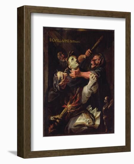 The Blessed Guillaume De Toulouse (755-812) Tormented by Demons-Ambroise Fredeau-Framed Giclee Print