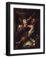 The Blessed Guillaume De Toulouse (755-812) Tormented by Demons-Ambroise Fredeau-Framed Giclee Print