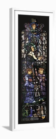 The Blessed Julie with Two Children, 1927-Harry Clarke-Framed Premium Giclee Print