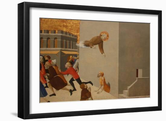 The Blessed Ranieri Frees the Poors from a Florentine Jail-Sassetta-Framed Giclee Print