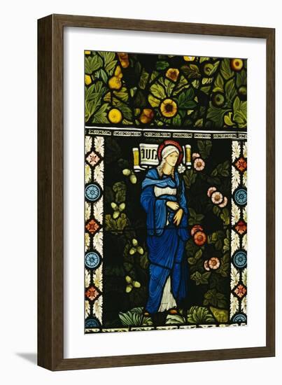 The Blessed Virgin Mary, for the East Window of St. Martin's Church, Brampton, Cumbria-Edward Burne-Jones-Framed Giclee Print