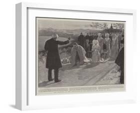 The Blessing at the Conclusion of the Service on the Mount of Olives-William Hatherell-Framed Giclee Print