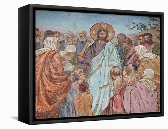 The Blessing of Children, Church of Saviour, UNESCO World Heritage Site, St Petersburg, Russia-Godong-Framed Stretched Canvas