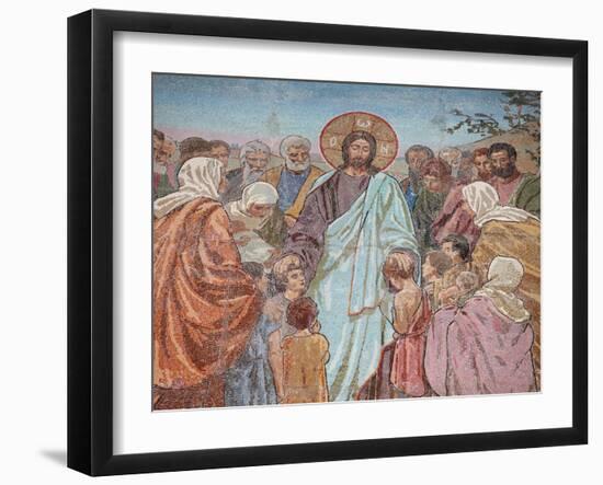 The Blessing of Children, Church of Saviour, UNESCO World Heritage Site, St Petersburg, Russia-Godong-Framed Photographic Print