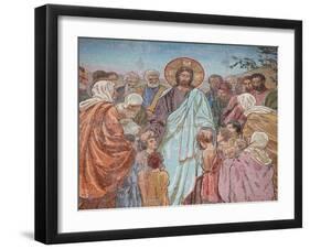 The Blessing of Children, Church of Saviour, UNESCO World Heritage Site, St Petersburg, Russia-Godong-Framed Photographic Print