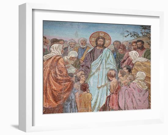 The Blessing of Children, Church of Saviour, UNESCO World Heritage Site, St Petersburg, Russia-Godong-Framed Photographic Print