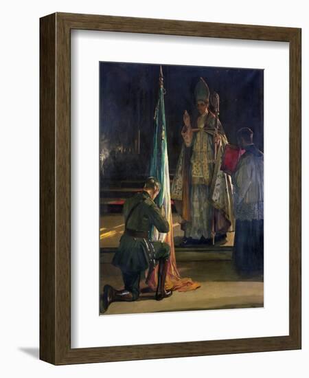 The Blessing of the Colours, 1922-Sir John Lavery-Framed Giclee Print