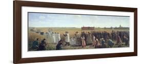 The Blessing of the Wheat in the Artois, 1857-Jules Breton-Framed Giclee Print