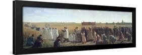 The Blessing of the Wheat in the Artois, 1857-Jules Breton-Framed Giclee Print