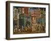 The Blessings of Good Government (Detail), Mural-Ambrogio Lorenzetti-Framed Giclee Print