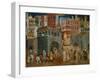 The Blessings of Good Government (Detail), Mural-Ambrogio Lorenzetti-Framed Giclee Print