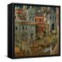 The Blessings of Good Government-Ambrogio Lorenzetti-Framed Stretched Canvas