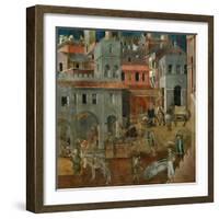 The Blessings of Good Government-Ambrogio Lorenzetti-Framed Giclee Print
